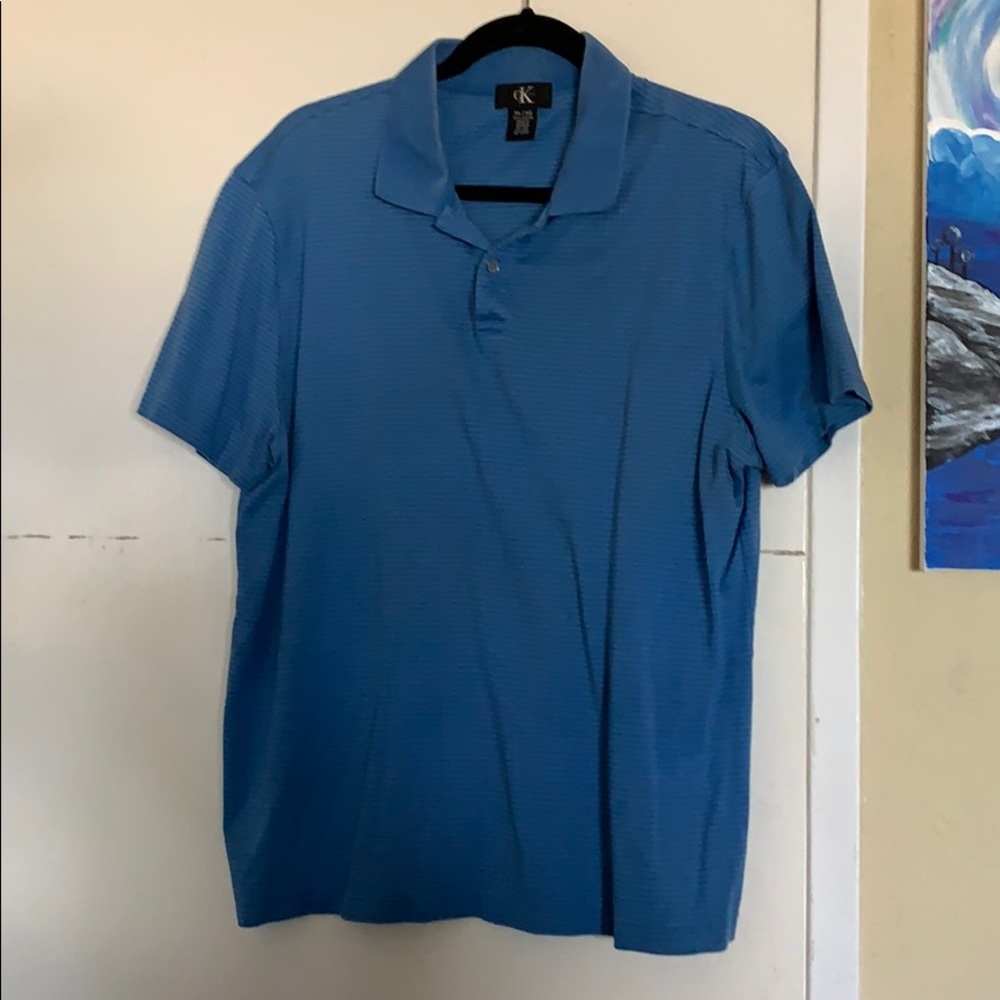 Calvin Klein blue polo